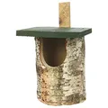 CJ Birch Log Nest Box Open Front (FSC)