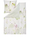Estella Bettwäsche Mako-Satin Meadow    Farbe grün Größe 135x200cm + 80x80cm