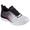 Skechers SUMMITS BRIGHT CHARMER Slip-On Sneaker Schlupfschuh, Slipper, Freizeitschuh mit schönem Farbverlauf schwarz 41 EU