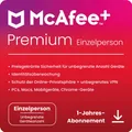 McAfee PREMIUM Individual Security  1 Benutzer  Unbegrenzte Geräte 1  Jahr