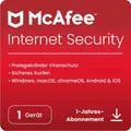 McAfee Internet Security 2026 1,3,10 Geräte 1 Jahr Download ESD-Key per eMail