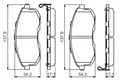 0 986 494 572 BOSCH Bremsbelagsatz, Scheibenbremse für INFINITI,NISSAN