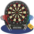 Best Sporting Dartscheibe elektronisch Blackpool I elektronische Dartscheibe mit LED-Anzeigen I E-Dartscheibe mit 12 Dartpfeilen & Ersatzspitzen I hochwertiger Dartautomat für 8 Spieler