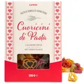 La Vela Cuoricini di Pasta - Bunte Herznudeln, italienische Pasta in Herzform, Geschenkpackung, 250g - Perfekte Geschenkidee für Valentinstag & besondere Anlässe