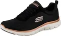 Skechers Damen Flex Appeal 4.0 Brilliant View Walking-Schuh, Schwarz, 36 EU