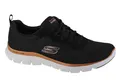 Sneaker Damen, Skechers Flex Appeal 4.0 Brilliant View, Schwarz