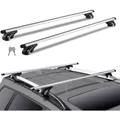 Dachträger Aluminium, universell, 90 kg Tragkraft, Autogepäckträger, Dachgepä...