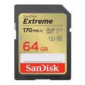 SanDisk 64GB Extreme SDXC card + RescuePro Deluxe up to 170 MB/s UHS-I Class 10