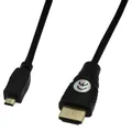 Micro HDMI Kabel 3 m Ethernet Full HD 3D vergoldete Kontakte Deep Color Video