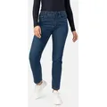 STOOKER WOMEN 5-Pocket-Jeans Zermatt Denim Straight Fit Jeans Straight Fit Casual Clean Wash Denim Jeans für Damen blau 40