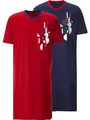 BABISTA Herren Doppelpack Nachthemd Vierto Rot, M - 48/50
