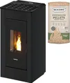 Pelletofen FREEPOINT "Sharp", schwarz, Kaminöfen, Pelletofen