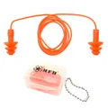 Gehörschutzstöpsel wiederverwendbar Ohrstöpsel Lärm 31,6dB Orange Box Band Kette