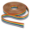 Flachbandkabel 10-Pin 1,27 mm Pitch für 2,54 mm Stiftleisten, 6 m Länge