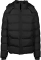 Urban Classics Herren Hooded Puffer Jacket Jacke, Black, XXL