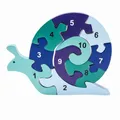 Holzpuzzle Schnecke mit Zahlen von 1 bis 10- 3935