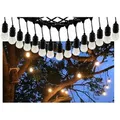 ChiliTec Biergarten-Lichterkette "CT-BGL 15" 1,5 + 12,5m, 15x Filamentlampe 0,8W