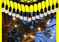 14m Biergarten-Lichterkette 15 Filament-LED IP65 230V Bierzelt Garten Party-Deko