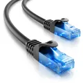 deleyCON 3m CAT6 Patchkabel Netzwerkkabel Ethernet LAN DSL Kabel Schwarz