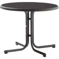 Sieger Klapptisch Rund Kunststoff Eisengrau 86 cm x 76 cm
