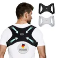 Back Bodyguard Rückenstützgürtel - Innovativer Rücken-Geradehalter für eine gerade Körperhaltung - Haltungstrainer - Schultergurt - back support belt - posture corrector - Schwarz, M