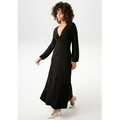 Aniston CASUAL Maxikleid mit raffiniertem Knoten am Dekolleté - NEUE KOLLEKTION schwarz 36