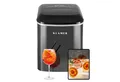 KLAMER Eiswürfelmaschine 15kg/24h, 10 Eiswürfel in 7–9 Min, 2,1L Wassertank, 120W Ice Maker, 2…, 120W, 2,1L Wassertank, Signallampe, Auto-Reinigung, mit Eisschaufel