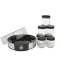 Adler AD4476 - Joghurtbereiter 1,4 Liter Fassungsvermögen, 7 Gläser 200ml, schwarz