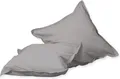 Hahn Baumwolle Stone Washed Kissenbezug Taupe 40x40 cm