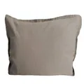 Vario Kissenbezug Renforce Stone Washed kitt, 40 x 40 cm Bettwäsche