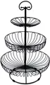 Auroni Etagere Auroni 3- stöckige Etagere schwarz, Metall, Obstschale - Obstkorb - Obst Etagere - schwarz - 3-stöckig