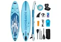 Puluomis Inflatable SUP-Board Set aufblasbar mit Halter, Sitz und Fußband, MB. bis 150Kg, 335/320cm, Surfbrett Paddling Paddelboard