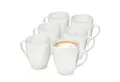 SÄNGER Becher Set New Port Weiß, Porzellan, 6-tlg. Kaffeebecher Set, Erweiterbar, 350 ml, PREMIUM COLLECTION