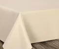 BEAUTEX fleckenabweisende und bügelfreie Tischdecke - Tischtuch mit Lotuseffekt - Tischwäsche in Leinenoptik, Eckig 135x180 cm, Creme