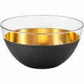 Eisch Schale Cosmo Gold Müslischale Dessertschale Dekoschale Schwarz Gold Ø 14cm