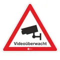 Aufkleber Videoüberwacht innenklebend I 10 cm I hin_295