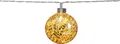 Star Trading Glaskugel "Jutta", 15 LED-Lichter, 10 cm Ø, 140 cm