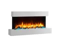 BALDERIA Elektrokamin Ignis - Wandkamin mit Heizung 2000 W, weiss