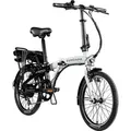 Zündapp Z120 20 Zoll E Bike Faltrad für Damen Herren 150 - 185 cm E Klapprad schwarz weiß