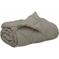 vidaXL Ganzjahresbettdecke Hellgrau 240 x 260 cm Mikrofaser 42025631