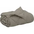vidaXL Ganzjahresbettdecke Hellgrau 240 x 260 cm Mikrofaser - Hellgrau