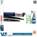 Bosch Wischer-Set Frontwischer Twin Spoiler 582S +Anti-Beschlag +Reinigungstüche
