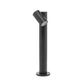 PRIOS Außenleuchte Tulimar (Modern) in Schwarz aus Aluminium (1 flammig, GU10) - Wegeleuchte Pollerleuchte Wegelampe Sockelleuchte