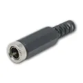 world-trading-net - 10 Stück DC-Buchse 5,5x2,1mm, Lötanschluss & Knickschutz, Hülse zum Aufschrauben, 2 Pin Stecker für Modellbau & Reparaturen