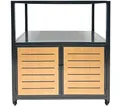 abc HOME Outdoor-Küche Küchenwagen Industrial mit Gasfach, fahrbar, verzinkt, Verzinkter & pulverbeschichteter Stahl