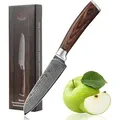 Wakoli Santokumesser, Braun, Metall, 23 cm, ergonomischer Griff, Kochen, Küchenmesser