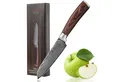 Wakoli EDIB Damast Kleines Santoku I Küchenmesser Kochmesser I12cm Klinge, VG10 Kern, 67 Lagen Damaststahl, Pakkaholzgriff, inkl. Geschenkbox