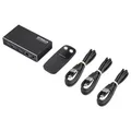 SpeaKa Professional HDMI-Switch KVM-Umschalter Fernbedienung USB 3.0 schwarz PnP