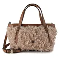 abro Cosmo Schultertasche Leder 24 cm beige TAS050563