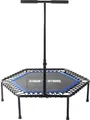 GORILLA SPORTS Fitnesstrampolin 6-Fach Höhenverstellbarer, 77cm Sprungfläche, Jumping Fitness